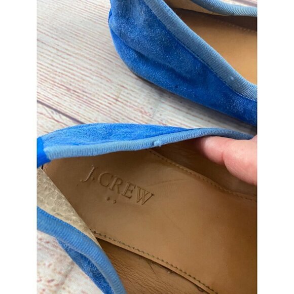 J.Crew Women's Blue Suede Casual Flats - 9 - Picture 7 of 10